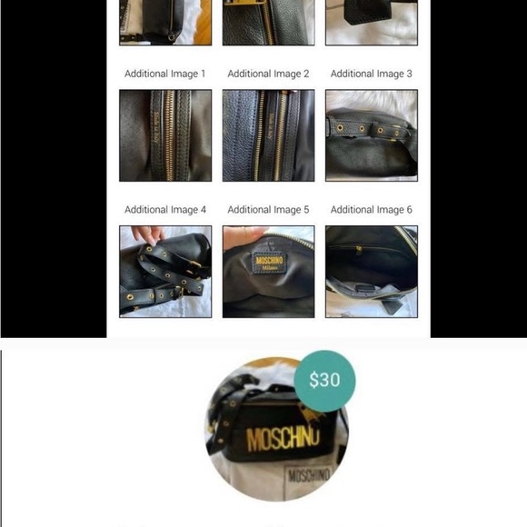 Moschino Elegant Black and Gold Handbag - Picture 11 of 14